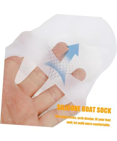 Mikinona 1 Pair Cracked Heel Socks Silicone Moisturizing Socks Cooling Heel Repair Socks Plantar Silicone Socks Heel Sleeves Arch Socks Compression White Beach Ballet Socks Men and Women - Buy Online on SooperMarket.com