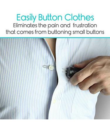Yeahii 2 in 1 Dressing Buttonhook Zipper Pull Helper Button Hook Dressing Aid Assist Tools for Old Disablity Parkinsons Aids for Handmade DIY Gift - Buy Online on SooperMarket.com