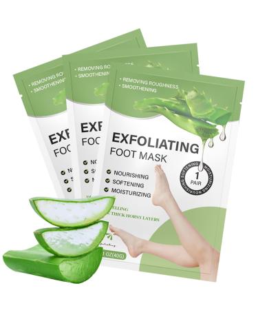 Foot mask 3 pair of foot peeling mask cornea remove foot mask foot mask socks Moisturizing ends for dry and cracked feet foot spa for men and women #8*3Stk
