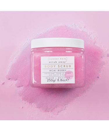 Sunday Rain Acai Berry Body Scrub 8.8 oz - Exfoliate & Refresh Your Skin - Buy Online on SooperMarket.com