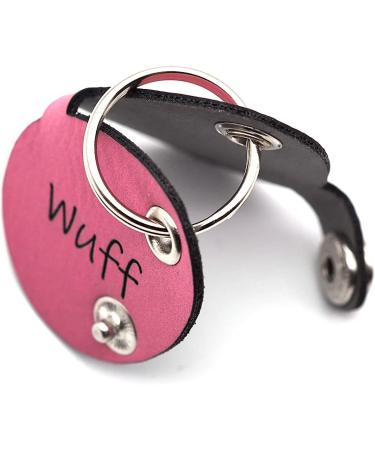 Personalized Copter Farm Dog Brand Bag - Engraved Pink Oval Leather Collar | Art & Real Leather | Custom Dog Tags - Buy Online on SooperMarket.com
