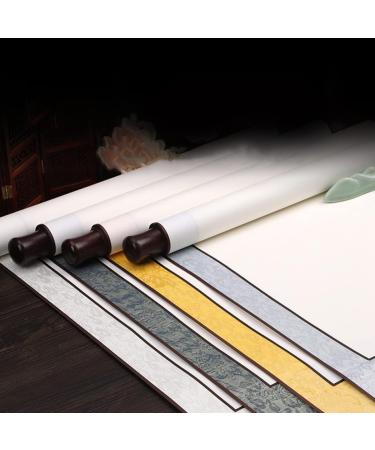 STOBOK 2pcs Blank Rice Paper Scroll Decked Accessories Quill Household Blank Scroll Office Set Wall Hanging Silverx2pcs 1.5X40X117CMx2pcs - Buy Online on SooperMarket.com