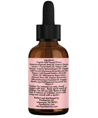 Organic Rosemary & Saw Palmetto Hair Growth Blend | Nourishing Formula for Hair Loss Regrowth & Strength - 2 fl oz - Buy Online on SooperMarket.com