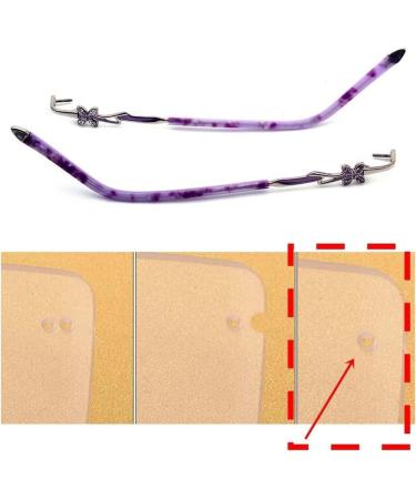 Buy Ranara Replacement Glasses End Tips - Metal Repair Parts for Borderless Inlet Glasses - 1 Pair Purple - Buy Online on SooperMarket.com