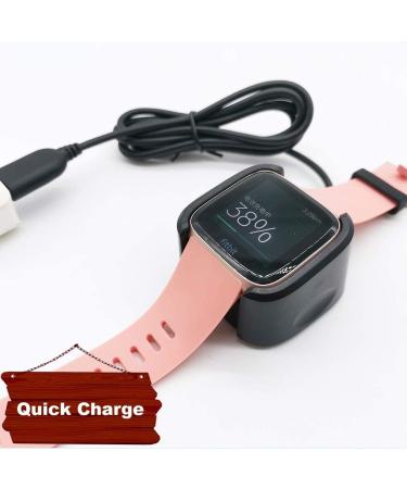 2PACK Charging Dock Compatible with Fitbit Versa/Lite/SE (not for Versa 2) Charger  Charging Dock Cord Stand and Screen Protectors for Smart Watch - Buy Online on SooperMarket.com