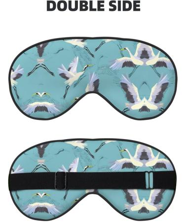 Flying Cranes Soft Sleep Eye Mask | Female Breathable Eye Patch for Travel & Relaxation - Shop Now - Buy Online on SooperMarket.com