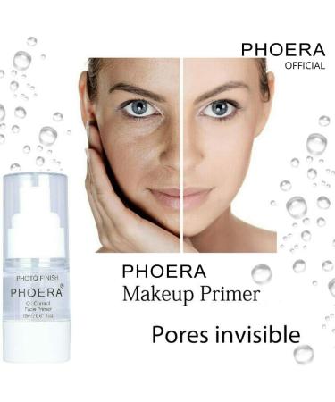PHOERA Primer Matte Finish Face Makeup Pore filler Primer Foundation Base Oil Control Full Coverage Make Up Base Concealer Long Lasting Flawless Pores Minimiser Liquid Moisturizing (2 x 18ml.) 18 ml (Pack of 2) - Buy Online on SooperMarket.com
