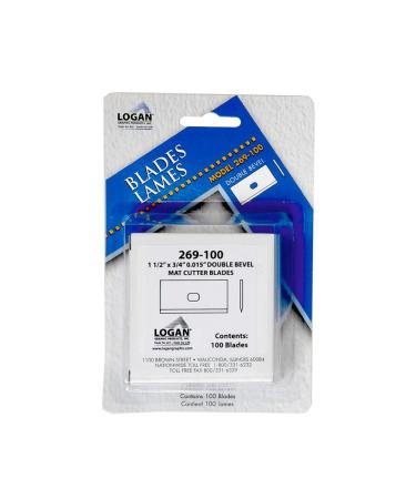 Logan Replacement Mat Cutting Blade 269-100 for Framers Edge 650 Mat Cutter Pack of 100 blades