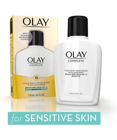Olay Complete All Day Moisturizer SPF 15 Sensitive 4 oz (Pack of 3) - Hydrating Sunscreen for Sensitive Skin - Buy Online on SooperMarket.com