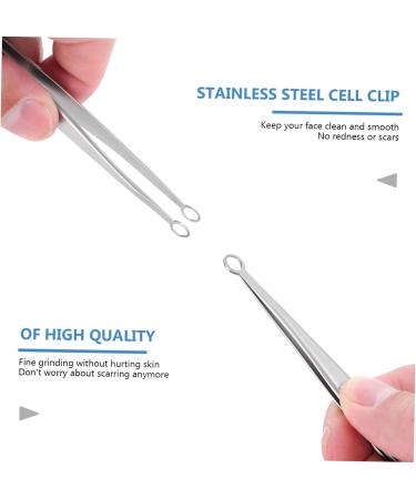 POPETPOP 1pc Clip Pimple Tweezers Blemish Remover Beauty Tweezers Eyebrow Tweezers Whitehead Extractor Comedone Extractor Tool Nasal Hair Clippers Stainless Steel Popper Hair Removal 12X1cm - Buy Online on SooperMarket.com