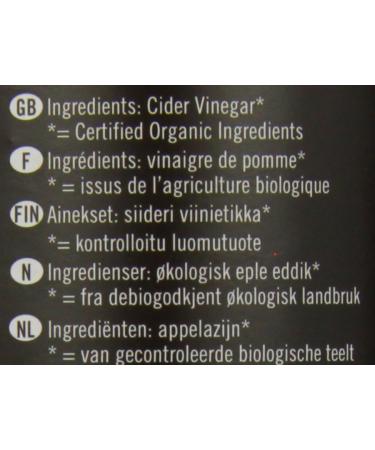 Biona Organic Apple Cider Vinegar 500ml - Pure and Unfiltered - Buy Online on SooperMarket.com