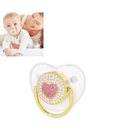 Baby Pacifier Set - Silicone Bling Pacifiers for Comfort & Sleep | Exquisite White Design | Shop Internationally - Buy Online on SooperMarket.com