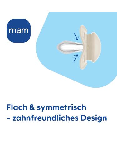 MAM Original Day & Night Pacifier Set - Sustainable & Organic 0-6 Months - Skinsoft Silicone Includes Pacifier Box - B r/Otter/Hase/Moon Blue - Buy Online on SooperMarket.com