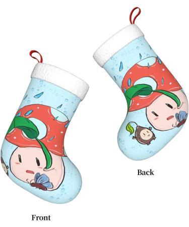 YYHHAOFA Sunflower Seeds and Mushroom Prints Christmas Decorative Stockings : Soft Light and Tactile Suitable for Christmas Halloween - Buy Online on SooperMarket.com