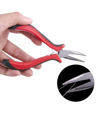 Duufin Dark Brown Microring Extensions Set - 500 Rings Pliers Needles Clips Comb & Mini Hair Gum for Perfect Hair Extensions - Buy Online on SooperMarket.com