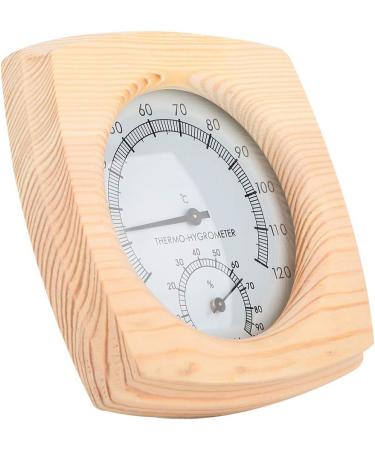 Buy Thermo Hygrometer Wooden Infrared Thermometer | Sauna Room Digital Temperature & Humidity Gauge - International Shipping - Buy Online on SooperMarket.com