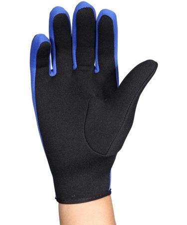 M-Black Blue Neoprene Diving Gloves for Water Sports - Ideal for Sailing and Paddling - Buy Online on SooperMarket.com