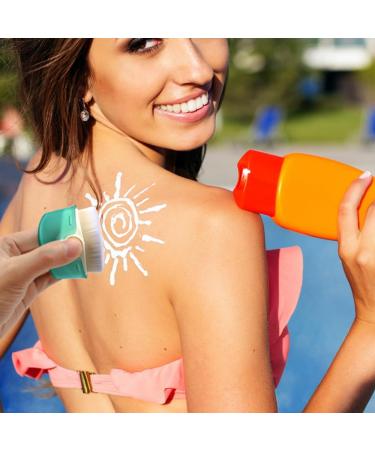 SonKu Sunblock Buddy Brush - Perfect Sunscreen Applicator for Kids & Families | Sun Cream Brush with Protective Caps - White - Buy Online on SooperMarket.com