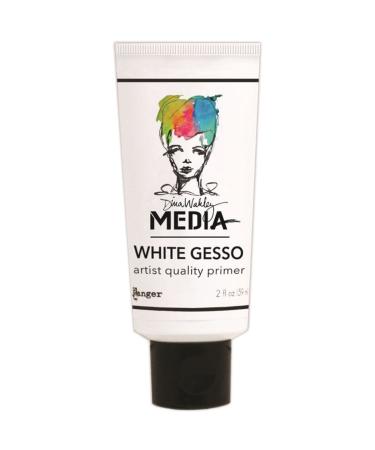 Dina Wakley Media Gesso 2oz Tube, White