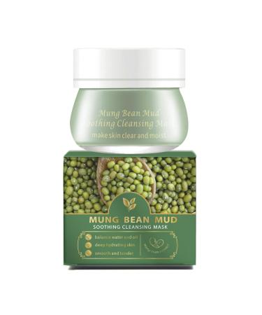 Mung Bean Pore Clay mask Mung Bean Cleansing Mud Mask Wash off mask for Blackhead & Whitehead care Cleanse and visibly tighten pores (4.05 fl oz 120ml)