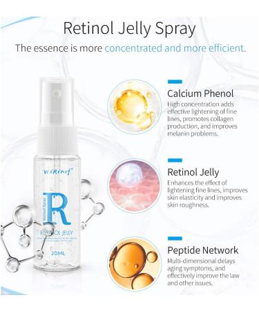 Retinol Gel Moisturizing Firming Skin Face Essence Nourishing Moisturizer Hydrating Face Cream Brightening Anti-Wrinkle Brighten Skin Color Smooth Fine Lines Suitable for All Skin Types - Buy Online on SooperMarket.com