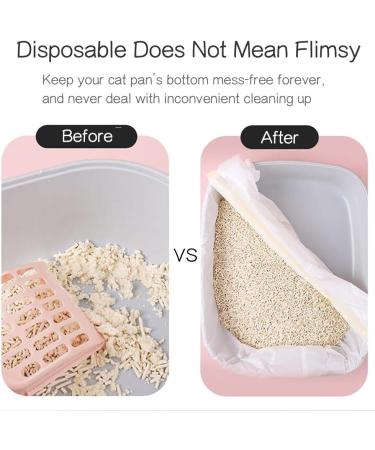 HoaBoly Cat Litter Box Liners Jumbo Drawstring Cat Litter Pan Bags Heavy Duty Durable Kitty Litter Bags for Cats Pet Supplies(14 Pack) - Buy Online on SooperMarket.com