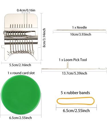 Speedweave Darning Loom - 10 Hook Mini Loom Machine for Quick Sock and Jean Repairs - Green - Buy Online on SooperMarket.com