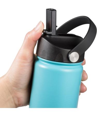 Mijafaron Straw Lid for Hydro Flask Wide Mouth 32oz 40oz - Black Flexible Handle Replacement Sports Cap Top with Straw - Buy Online on SooperMarket.com