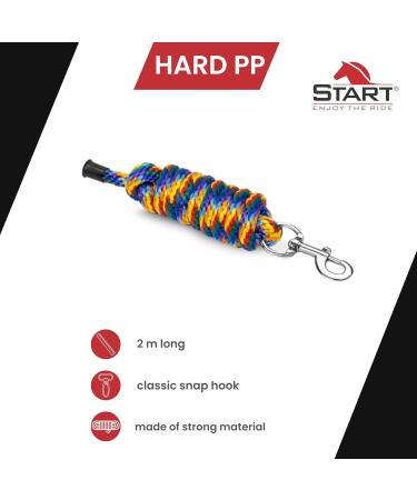 High-Quality 2m Connection Trick Rope for Horses & Ponies with Classic Carabiner Hook - Available in Royal Blue Yellow Red - Buy Online on SooperMarket.com