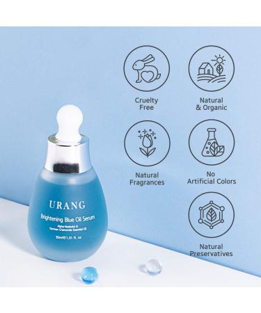 Blue Oil Serum | Vegan Natural Deep Moisturizer for All Skin Types | Supports Shine & Vibrancy | 1.01 Fl oz | Natural Skin Care - Buy Online on SooperMarket.com