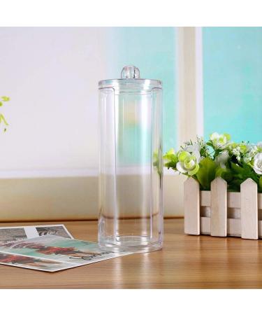 Clear Acrylic Cosmetic Cotton Pad Holder | Stylish Storage Organizer for Cotton Balls Swabs & Q-tips | Perfect Gift for Girls & Ladies - Buy Online on SooperMarket.com