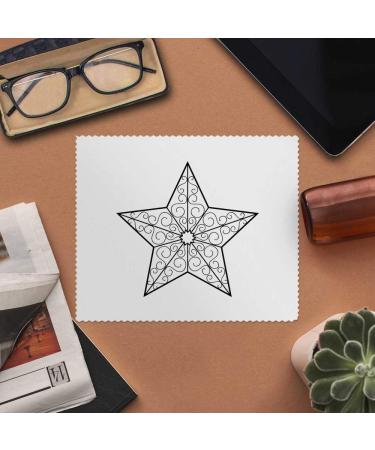 Buy 2 x Decorative Star Microfiber Glasses Cleaning Cloths - Premium Lens Care | Perfect for Eyewear & Screens - Buy Online on SooperMarket.com