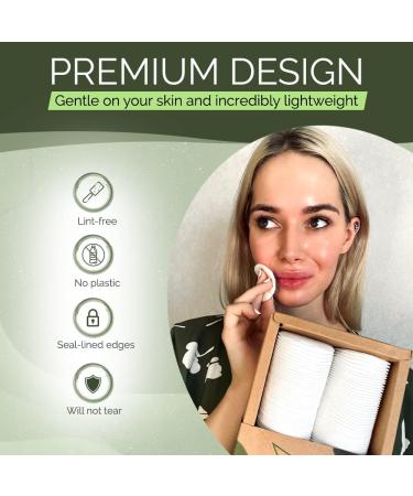 200 Pack Beautiful Mind Cotton Rounds- Lint Free, Eco-Friendly Makeup Remover Pads for Makeup, Nail Polish & Baby Care - Compostable & Kraft Box Included - Buy Online on SooperMarket.com