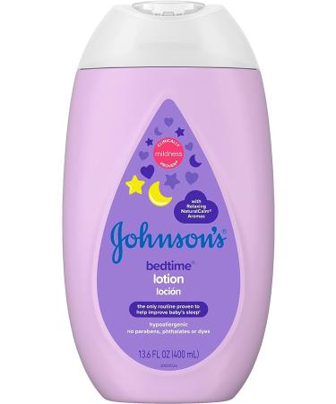 Johnson's Bedtime Baby Lotion with Coconut Oil & NaturalCalm Aromas 13.6 fl. oz - Hypoallergenic & Paraben-Free Baby Skin Care - Buy Online on SooperMarket.com