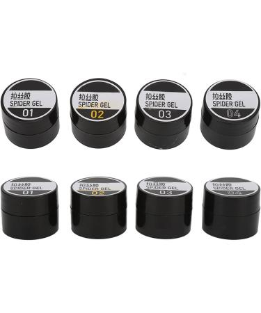Gonetre 4 Pieces Set Solid Polish Glue Colorful Nail Tips Glue Gel Elastic Nail Art Manicure Glue - Buy Online on SooperMarket.com