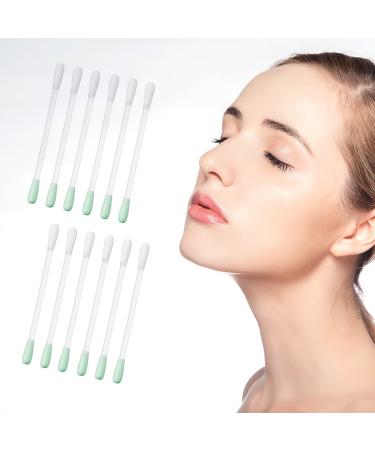 50 Pcs Cotton Makeup Remover Swabs - Disposable Vitamin E Liquid-Filled Cotton Swabs Sticks for Eye/Lip/Eyebrow/Eyelash Makeup Correctors Removing Swabs