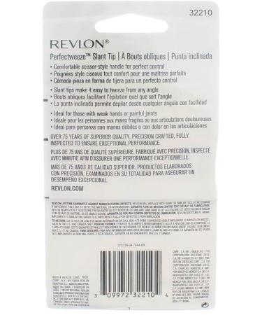 Revlon Perfectweeze Tweezer Slant Tip 1 ea (Pack of 4) - Precision Slant Tip Tweezers - Buy Online on SooperMarket.com