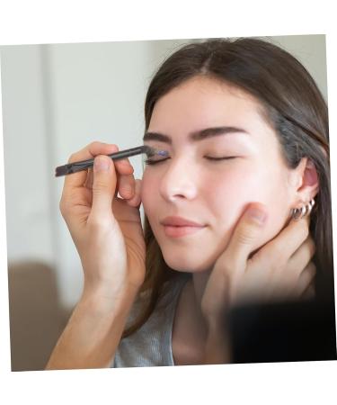 Baluue 10 Pcs Eye Shadow Brush Dual Ended Makeup Brush Sponge Applicator Makeup Applicator Stainless Steel 5.8X0.7X0.5CM Black - Buy Online on SooperMarket.com