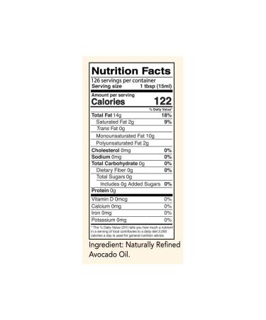 Kevala Premium Natural Avocado Oil 1/2 Gallon - Naturally Refined - Buy Online on SooperMarket.com