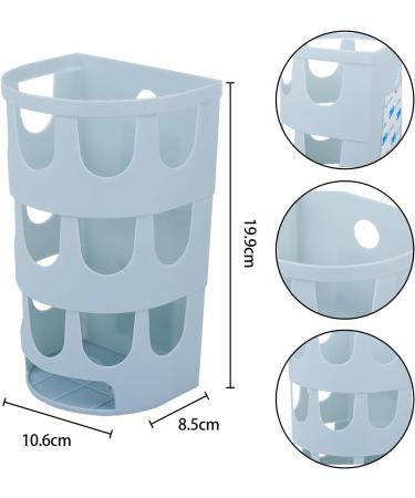 AOVNA 2 Pieces Rabbit Feeder Racks Hay Feeding Food Basket Plastic Hay Feeder Rack for Rabbits Guinea Pigs Chinchilla White & Blue - Buy Online on SooperMarket.com