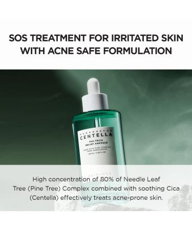 SKIN1004 Tea-Trica Relief Ampoule 100ml - Soothing Hydration for Sensitive Skin - Buy Online on SooperMarket.com