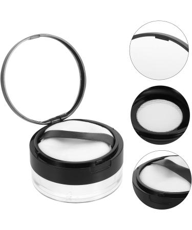 CANIGHT 2pcs Elastic Mesh Loose Powder Box Flour Holder Makeup Powder Case Portable Powder Puff Black Abs - Buy Online on SooperMarket.com