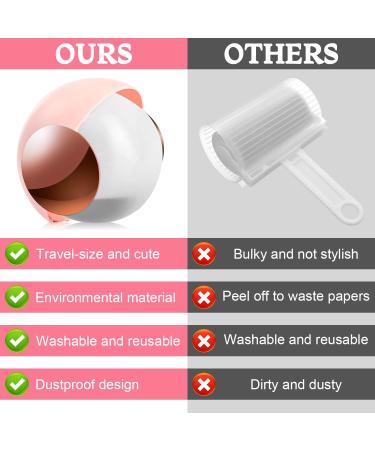Foot Roll Reusable Clean Ball - Washable Lint Roller & Hair Remover for Pet Fur - Pocket Size Sticky Roller in Pink | International Shipping Available - Buy Online on SooperMarket.com