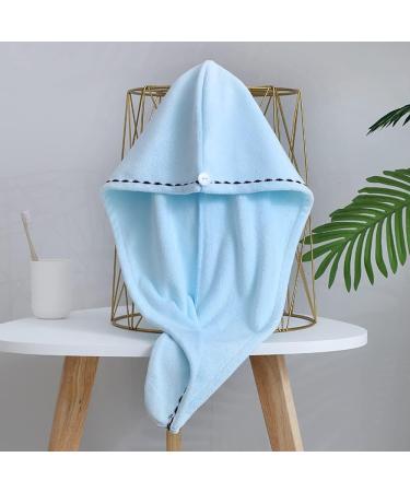 Anller 3-Pack Microfiber Hair Crop & Drying Cloth Set - Bath Cap & Shower Headscarf for Long Thick Hair - Buy Online on SooperMarket.com