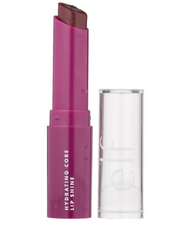 e.l.f. Hydrating Core Lip Shine, Conditioning & Nourishing Lip Balm, Sheer Color Tinted Chapstick, Ecstatic, 0.09 Oz