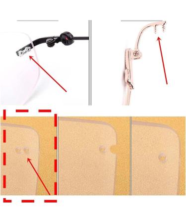 Ranara Replacement Glasses End Tips - Pink Borderless Glasses Legs & Accessories Rhinestone Brembes 2-Hole Brackets - International Shipping Available - Buy Online on SooperMarket.com