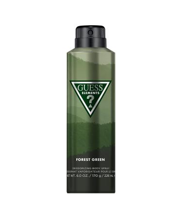 Guess Elements Forest Green Deodorizing Body Spray For Men 6.0 Oz.