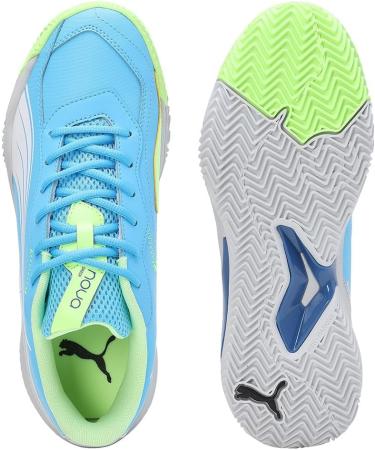 PUMA Unisex Nova Smash Tennis Shoe 44 EU - Luminous Blue Puma White & Glacial Gray - International Shipping Available - Buy Online on SooperMarket.com