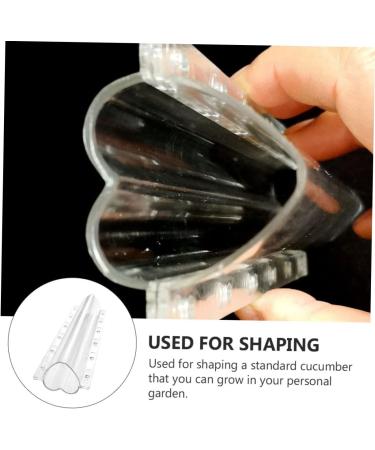 SUPVOX 3pcs Vegetable Shaping Cucumbers Strawberry Accessories Molds for Garden Shaper Fruit Transparent 20x6.5cm - Buy Online on SooperMarket.com