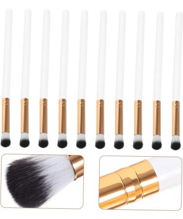 Baluue 50 Pcs Makeup Brush Eyeshadow Brush for Women Contouring Brush Eye Makeup Kit Wooden Handle White 17.50X1.00X1.00CMx5pcs Whitex5pcs - Buy Online on SooperMarket.com